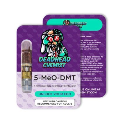 Authentic Deadhead Chemist .5mL buy 5 Meo cartridge with ceramic core and universal 510 thread